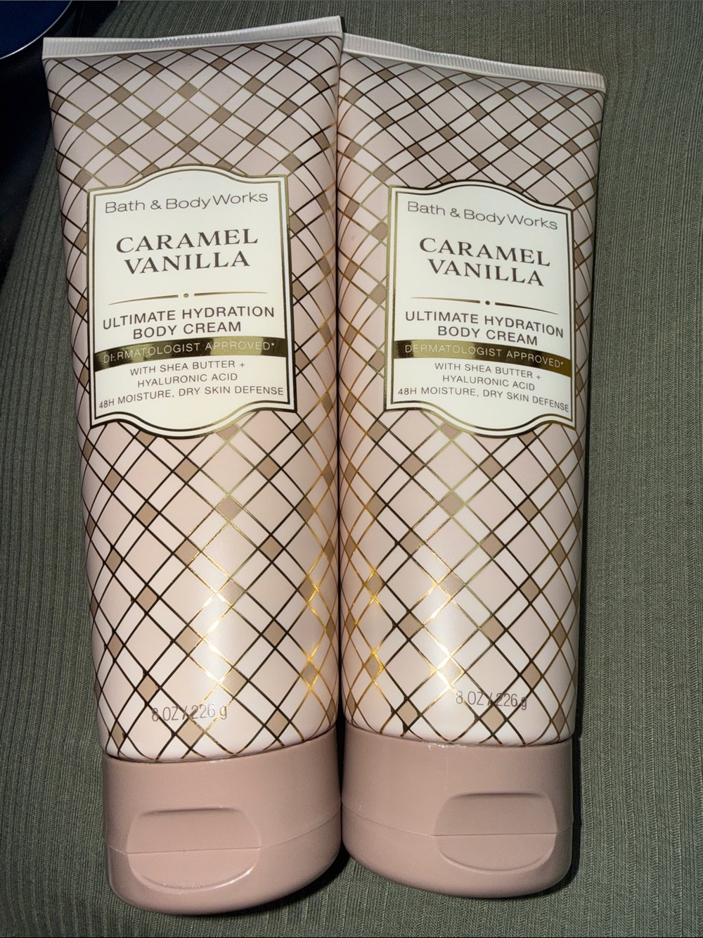 BBW 2pc set Caramel Vanilla Body Creams